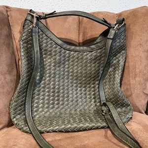 Olive green crossbody purse